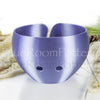 Large Yarn bowl leaf Big cake Knitting Bowl 3D printed eco friendly plastic Lavender blue