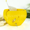 Yellow Yarn bowl, big cake Knitting Bowl 3D printed eco friendly plastic Travel Crochet bowl