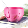 Large Pink Yarn bowl, Big Cake Knitting Bowl, 3D printed eco friendly plastic Travel knitter gifts
