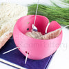 Large Pink Yarn bowl, Big Cake Knitting Bowl, 3D printed eco friendly plastic Travel knitter gifts