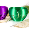 Emerald Green Yarn bowl w/ leaf, Regular Travel Knitting Bowl, 3D printed eco friendly plastic Crochet bowl