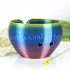 Yarn bowl Peacock leaf Regular Knitting Bowl 3D printed eco friendly plastic Travel Crochet bowl knitter gifts 5.5 inch Yarn holder