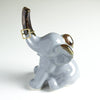 Elephant ring holder Lucky Elephant Gray Grey jewelry Ceramic Ring Holder