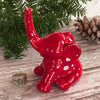 Red Elephant ring holder, jewelry Ring Holders handmade ceramic pottery