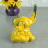 Elephant ring holder Lucky Elephant Yellow jewelry Ceramic Ring Holder