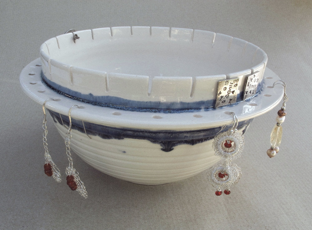 Ceramic best sale earring holder