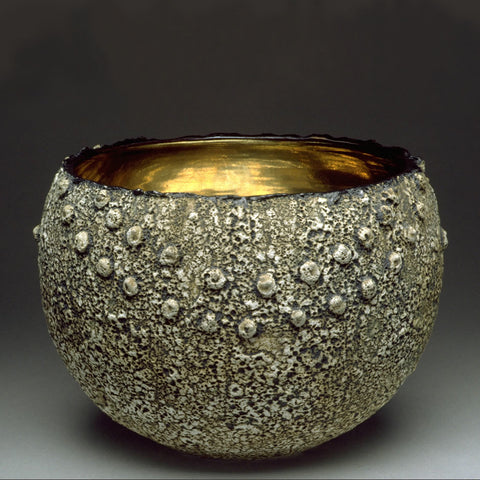 Textured Ceramic Geode Large Bowl
