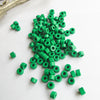 Mykonos Greek Ceramic Mini Tube Beads, 30 Xmas Green, 6X4mm