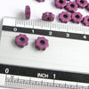15 Mykonos Greek Ceramic Beads, Tiny Gear, Radiant Orchid Purple MB2
