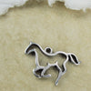 Horse Outline Pendant, Prancing Trotting horse Silhouette Charm, Greek Mykonos pendant, Southwest jewelry making