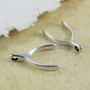 Large Wishbone Pendant, Double sided European Charm