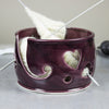 Bright Eggplant Purple Heart Yarn bowl