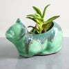 Ceramic mama cat planter, pencil holder, succulent air plant