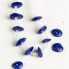10 Mykonos Greek Beads Cobalt Blue, Royal Blue Ceramic Cornflake Chips Bead 13mm