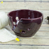 Yarn bowl, Knitting / Crochet Bowl, Eggplant purple, Ceramic Yarn holder, Portable Petite Small bowl