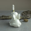 Elephant ring holder Lucky Elephant white jewelry Ceramic Ring Holder handmade pottery