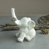 Elephant ring holder Lucky Elephant white jewelry Ceramic Ring Holder handmade pottery