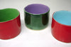 Red Ceramic candle holder, choose inside color!