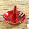 Riby Red Personalized Ring Holder