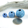 Reserved for Laura -Barrel Tube 6x10mm Mykonos Beads Turquoise, Denim, Black