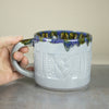 Grey with Blue Drips Sweater Mug Coffee cup