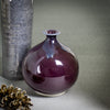 Small Round Purple bud vase