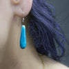 Turquoise Ceramic Drop Earrings