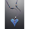 Crescent Moon, Star, Ceramic Heart Necklace