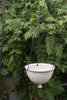 Ceramic Hanging Planter, Large modern white pottery Hanging planter