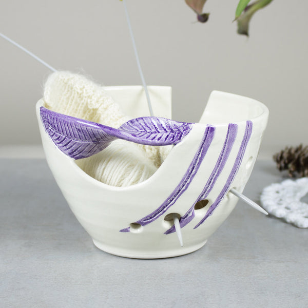 Yarn Bowl knitting bowl crochet bowl MADE TO ORDER — Creative with clay