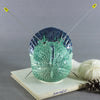 Turkey Yarn Bowl with lid in Green
