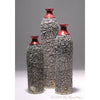 mtl studios, blueroompottery,wheel thrown textured ceramic bottle