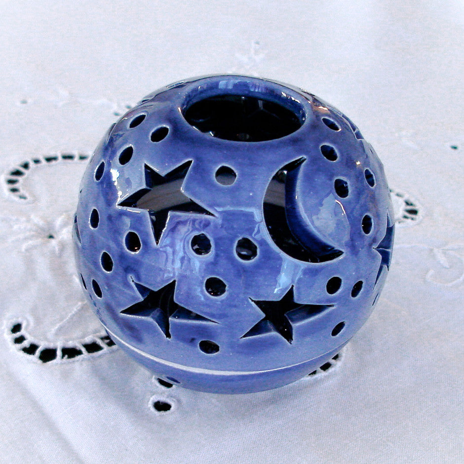 Par of Ceramc Round Candle Holders Prmtve Decor Brown and Whte Par of Ceramc Round Candle Holders Prmtve Decor Brown and Whte