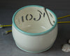 Mom Yarn bowl with Cutout Letters and Green Highlights