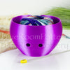 Regular Yarn bowl Purple Pearl leaf Knitting Bowl 3D printed eco friendly plastic Travel Crochet bowl knitter gifts 5.5 inch Yarn