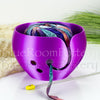 Regular Yarn bowl Purple Pearl leaf Knitting Bowl 3D printed eco friendly plastic Travel Crochet bowl knitter gifts 5.5 inch Yarn