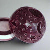 Lavender Blush Eggplant Purple Candle holder THE ORIGINAL Ceramics Star Candileria™