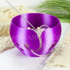 Regular Yarn bowl Purple Pearl leaf Knitting Bowl 3D printed eco friendly plastic Travel Crochet bowl knitter gifts 5.5 inch Yarn