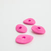 4 Mykonos Greek Ceramic Cornflake Neon Fuchsia Beads 13mm Bead Summer Sewing embroidery craft supplies DIY