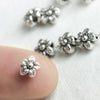 Tiny daisy flower beads, Flower Spacer Beads, European Greek Mykonos zamak beads, for jewelry making