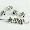 Tiny daisy flower beads, Flower Spacer Beads, European Greek Mykonos zamak beads, for jewelry making