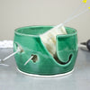 BlueRoomPottery Green Yarn Bowl