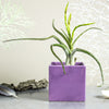 Purple Lilac or White Square Ceramic Planter, Handmade Succulent Air Plant Cactus Plant Pot
