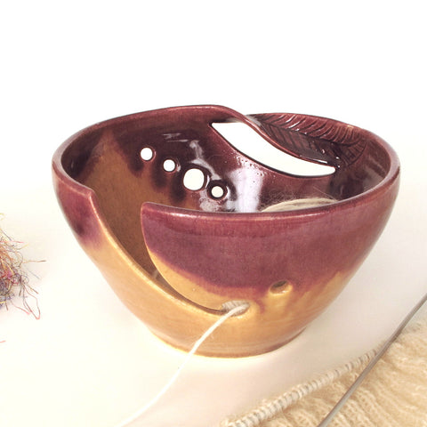 Autumn Gold Yarn Bowl